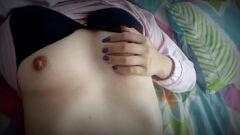 Play Hot Mexican Milet Can't Hold Her Moans - Fingering Her Pink Pussy