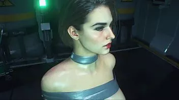 Riproduci Jill valentine nastro legato grandi tette in posa