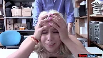 Redare Ofițer de lp murdar dă dracului de o blondă fierbinte cu cerneală, hoț adolescent chanel grey