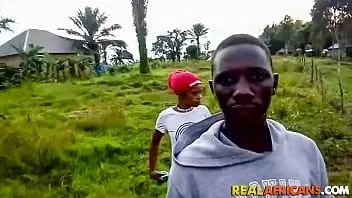Redare Cuplu de adolescenți amatori africani care se trag repede și greu